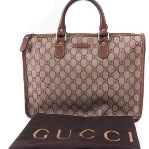 Authentic Gucci Handbag Monogram Leather.